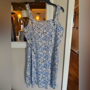 SO Blue and White Sleeveless Sundress